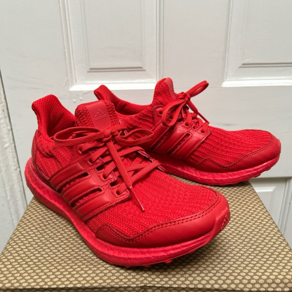 Adidas Ultra Boost Red Sneakers, size 6